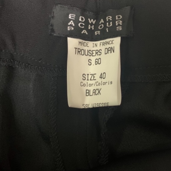Edward Archour Paris Size 40 Wool Blend Cropped Jacket Pant Set - Picture 11 of 11